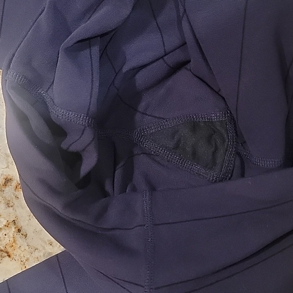 PrAna Leggings Chakara Transform Leggings Blue Nautical Stripe. - Picture 4 of 8